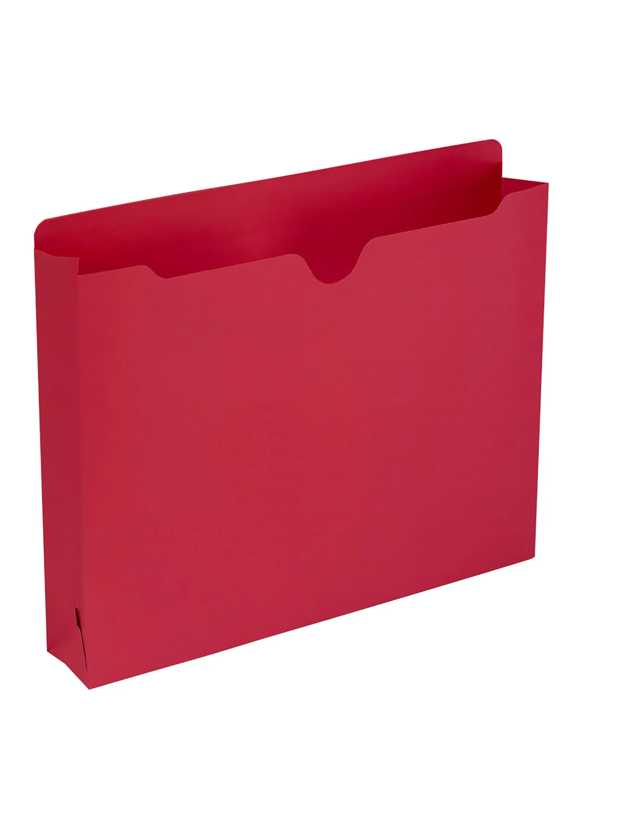 Colored File Jackets, Reinforced Straight-Cut Tab, 2 inch Expansion