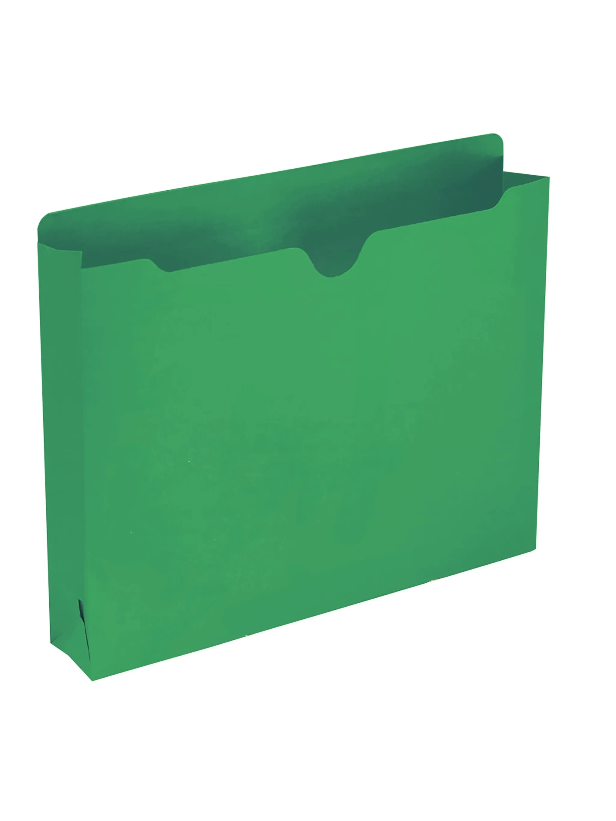 Colored File Jackets, Reinforced Straight-Cut Tab, 2 inch Expansion