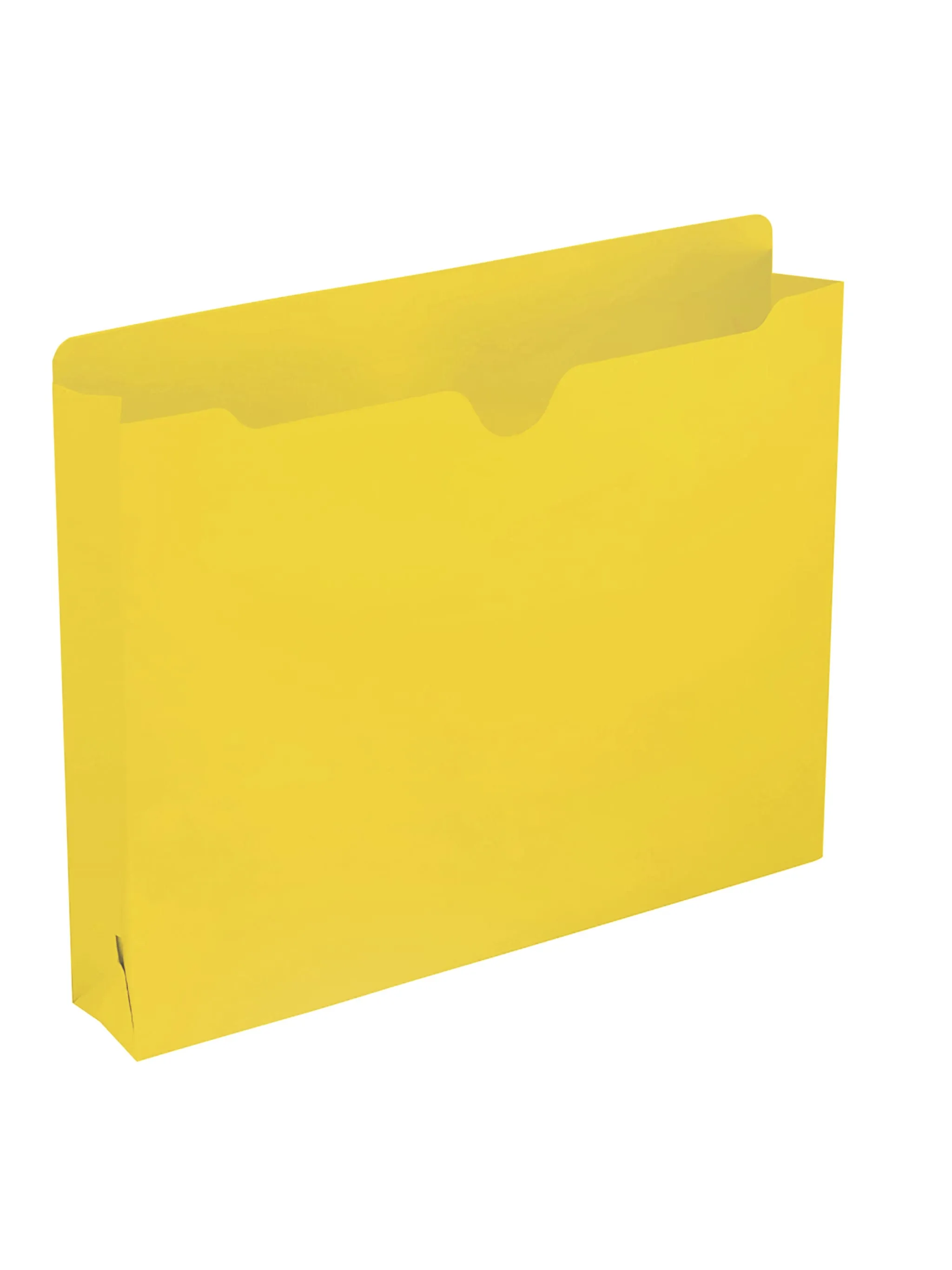 Colored File Jackets, Reinforced Straight-Cut Tab, 2 inch Expansion
